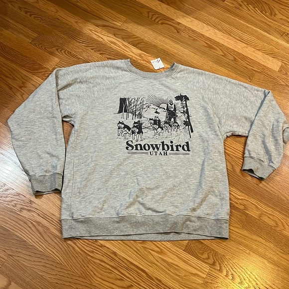 Free People x Retrobrand Snowbird Sweatshirt Size L NWT - Picture 2 of 13